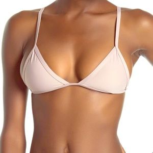 Fixed triangle swim top. Color is a plumish color